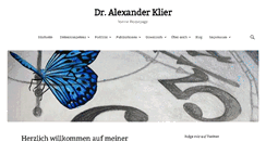 Desktop Screenshot of alexander-klier.net