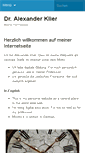 Mobile Screenshot of alexander-klier.net